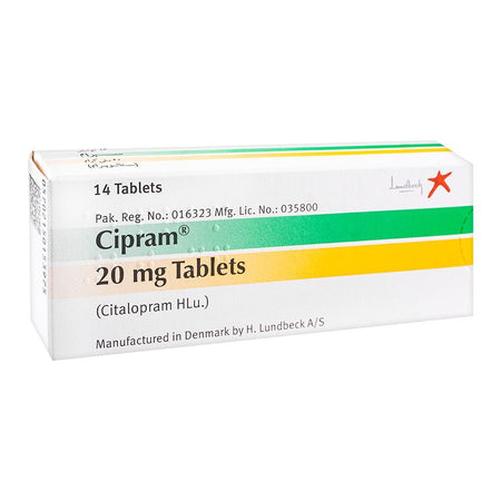 Lundbeck Pvt. Ltd. Cipram Tablet, 20mg, 14-Pack - Main Image