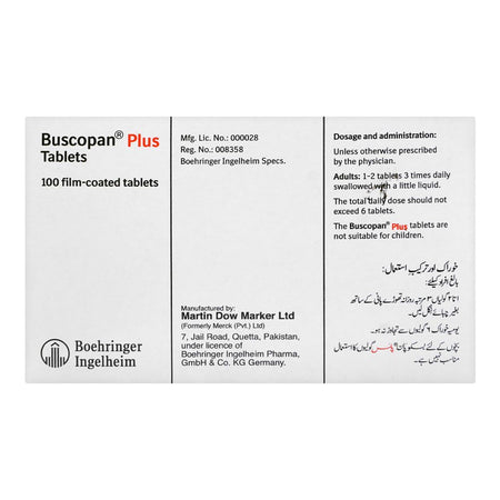 Martin Dow Buscopan Plus Tablet, 1-Strip - Image 4