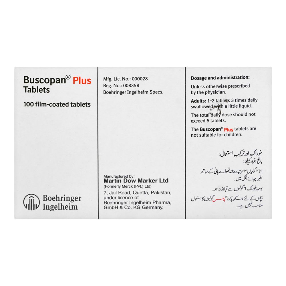 Martin Dow Buscopan Plus Tablet, 1-Strip - Image 4