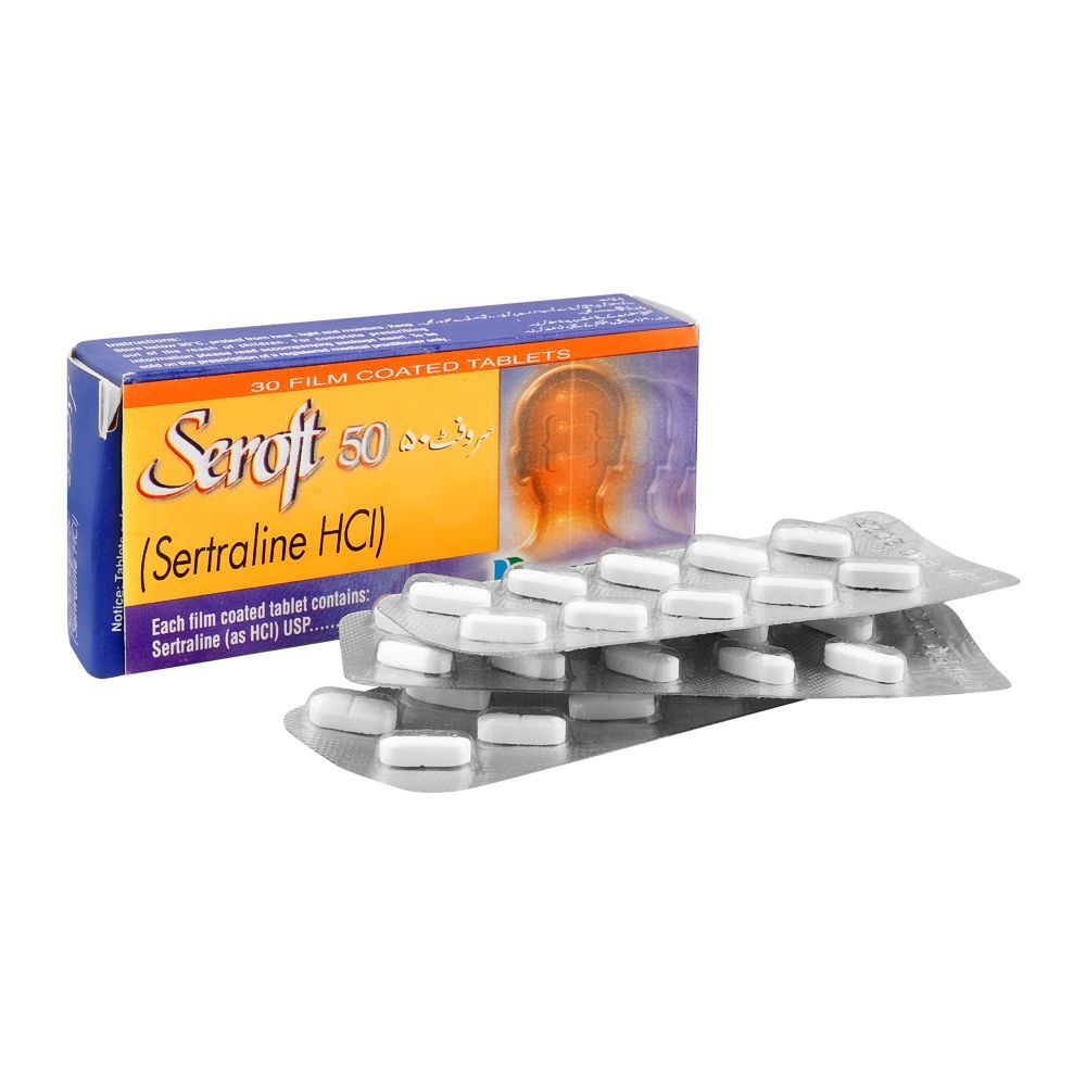Pharmatec Seroft Tablet, 50mg, 30-Pack - Main Image