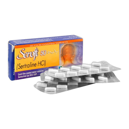 Pharmatec Seroft Tablet, 50mg, 30-Pack - Main Image