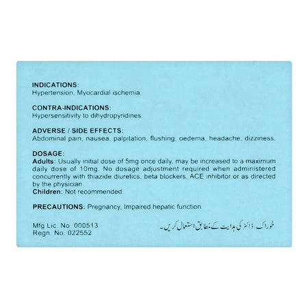 Zafa Pharmaceuticals Zodip Tablet, 5mg, 20-Pack - Image 2