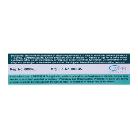 Aspin Pharma Daktarin Oral Gel, Sugar-Free, 20mg/g - Image 4