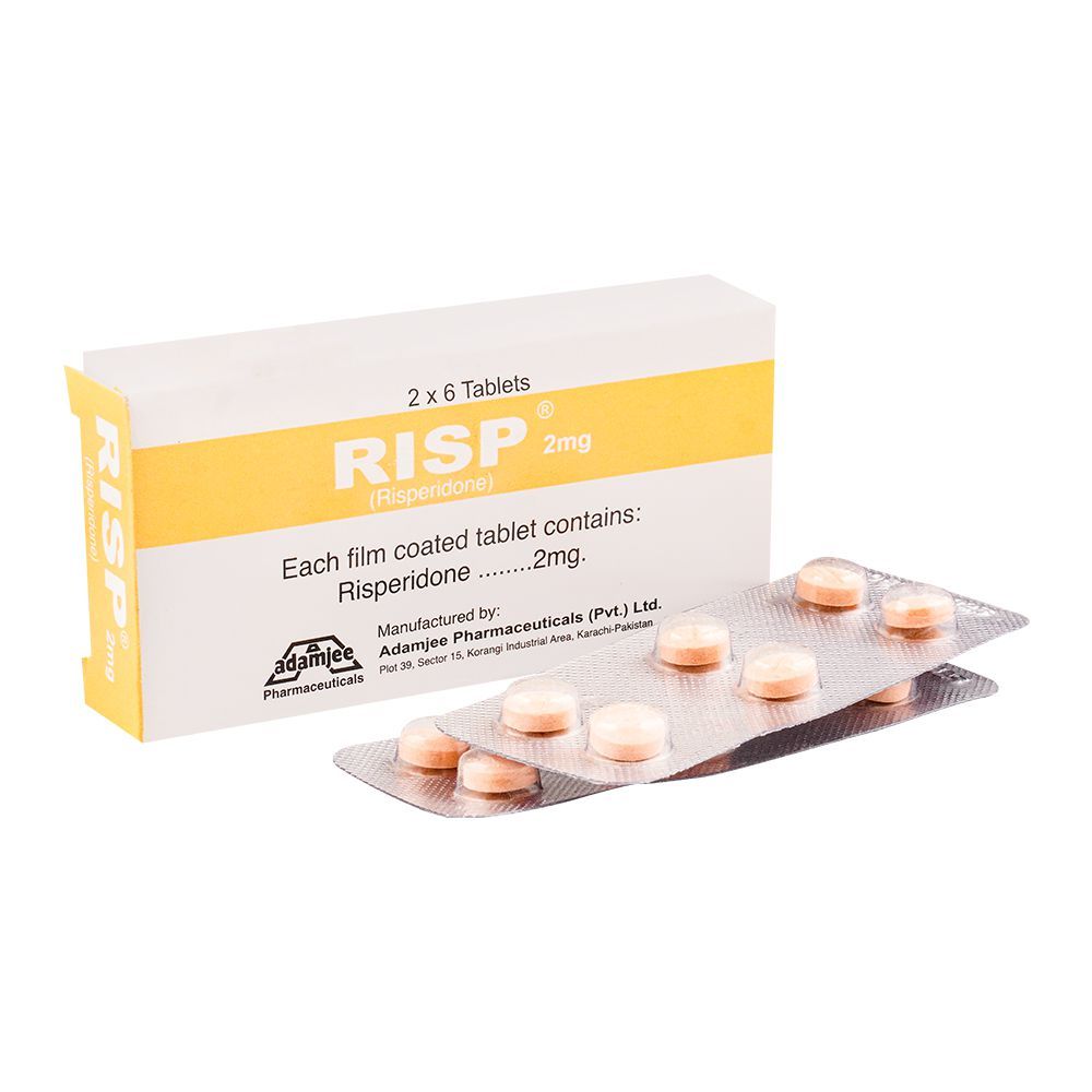 Adamjee Pharmaceuticals Risp Tablet, 2mg, 12-Pack - Main Image