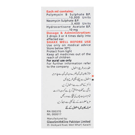 GSK Otosporin Ear Drop, 5ml - Image 3