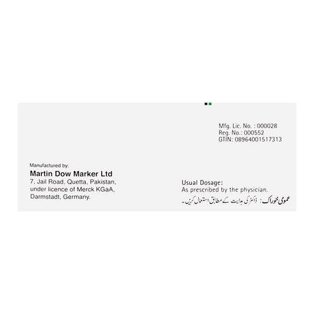 Martin Dow Glucophage Tablet, 500mg, 1-Strip - Image 4
