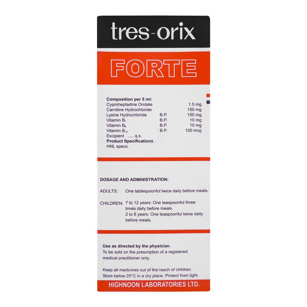 Highnoon Laboratories Tres Orix Forte Liquid, 120ml - Image 3