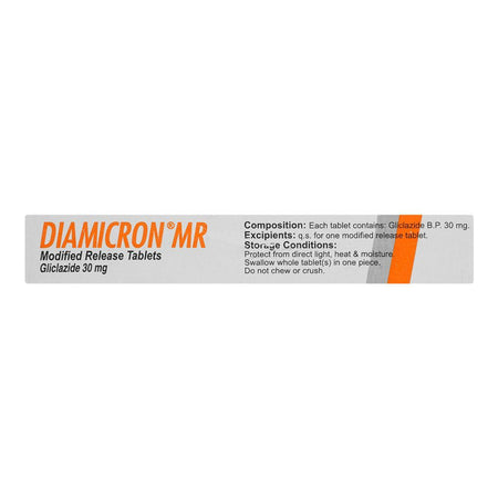 Servier Pharmaceuticals Diamicron MR Tablet, 30mg, 20-Pack - Image 4