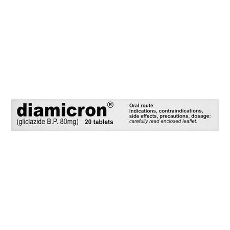 Servier Pharmaceuticals Diamicron Tablet, 80mg, 20-Pack - Image 4