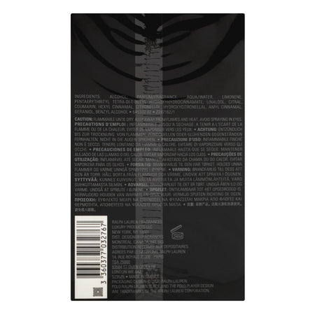 Ralph Lauren Polo Black, Eau de Toilette, For Men, 125ml - Image 3