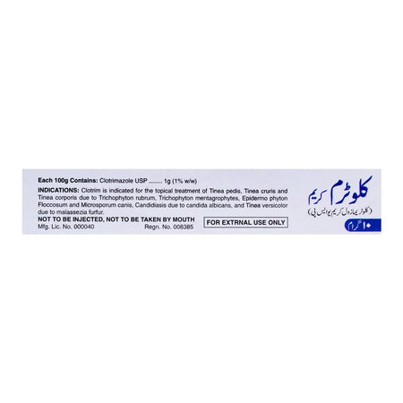 Zafa Pharmaceuticals Clotrim Cream, 10g - Image 2