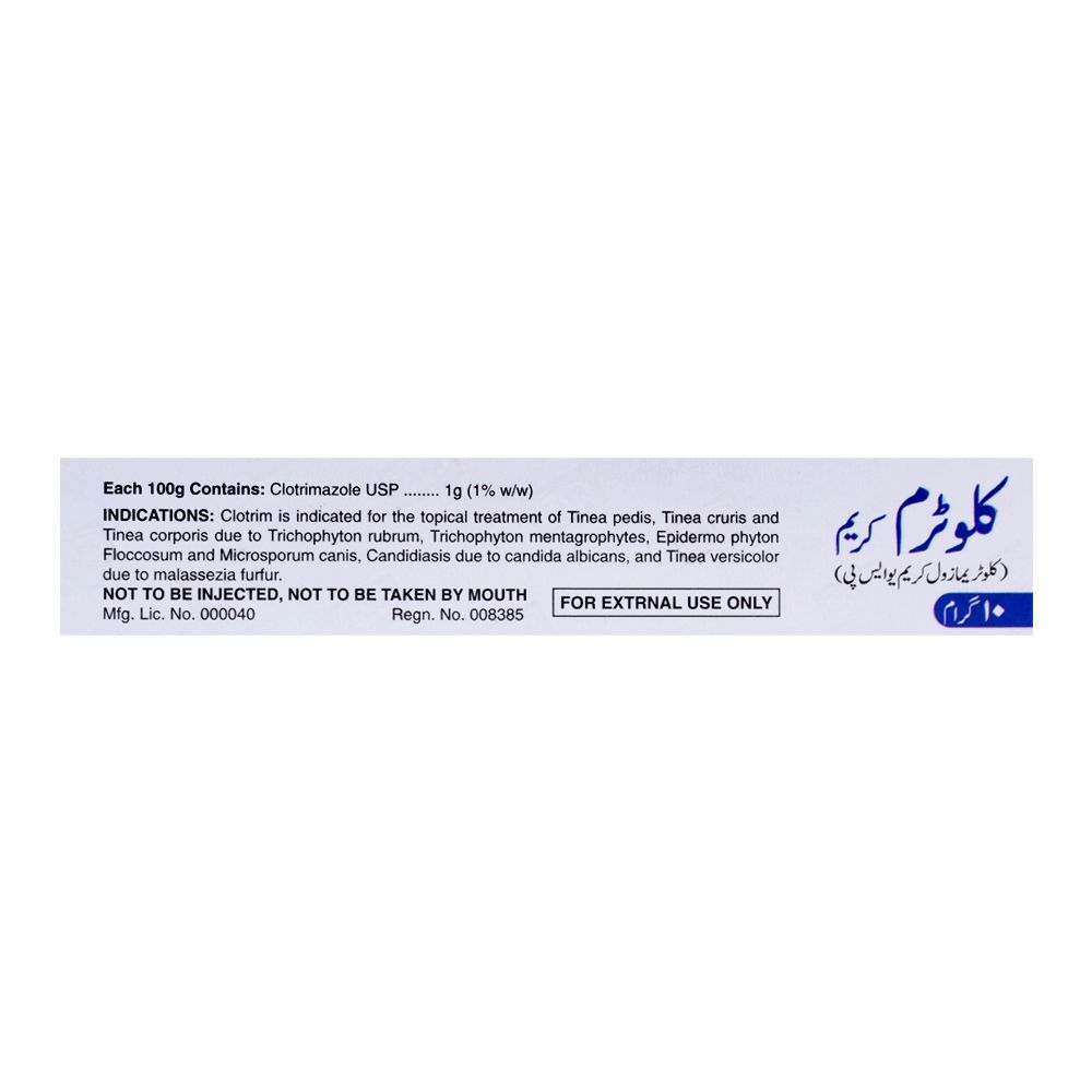 Zafa Pharmaceuticals Clotrim Cream, 10g - Image 2