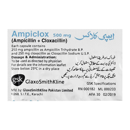 GSK Ampiclox Capsule, 500mg, 1-Strip - Image 4