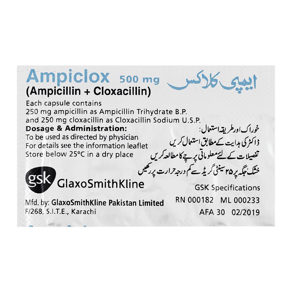 GSK Ampiclox Capsule, 500mg, 1-Strip - Image 4