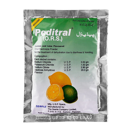 Searle Peditral ORS Lemon Flavor Sachet - Main Image