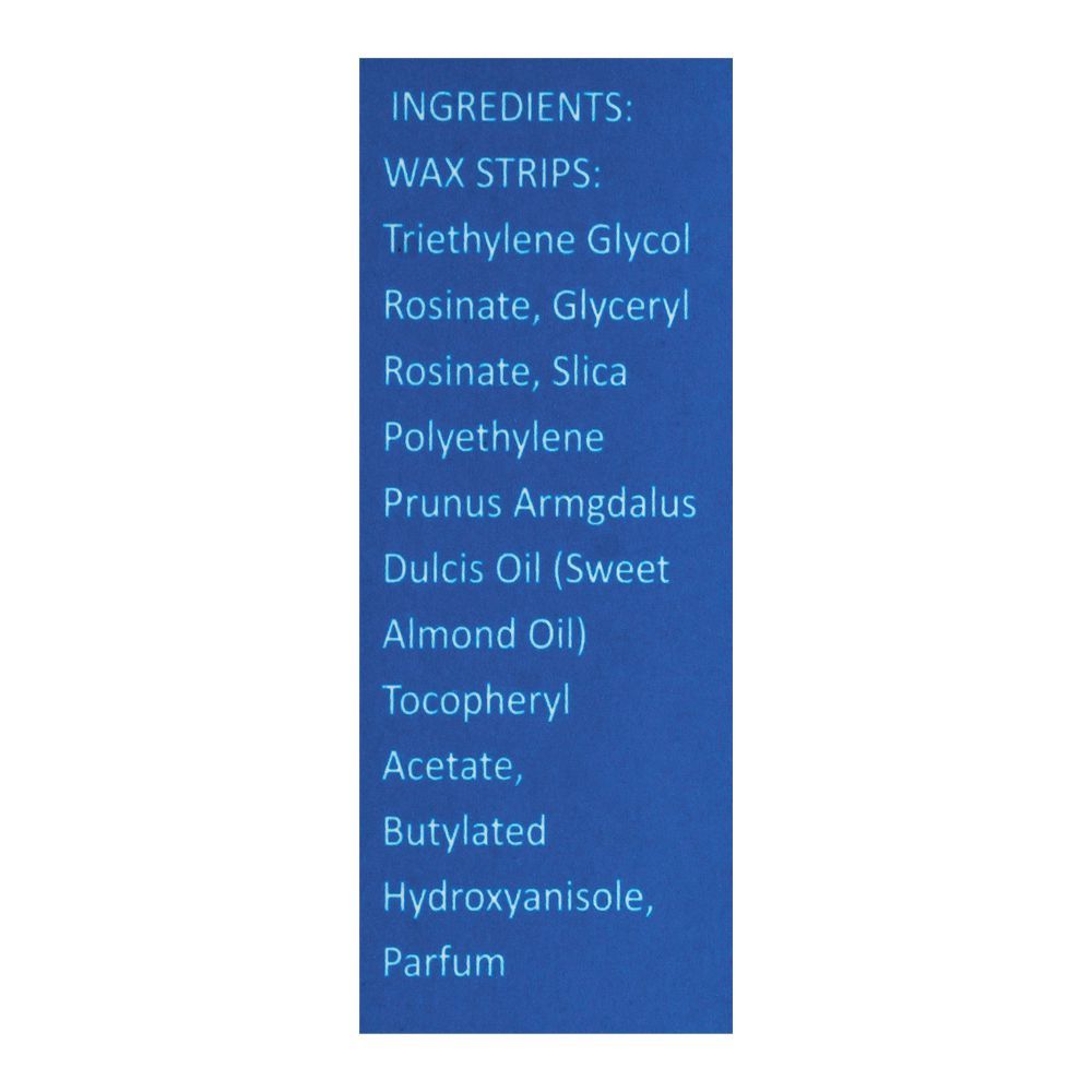 Veet Sensitive Skin Vitamin E & Almond Oil Hair Removal Wax Strips, 8-Pack - Image 2