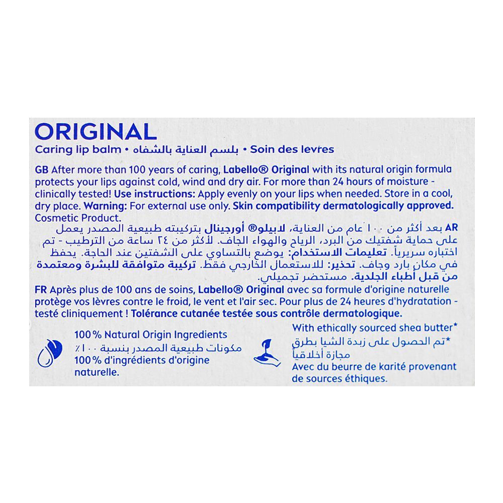 Labello Original Caring Lip Balm, 4.8g - Image 4