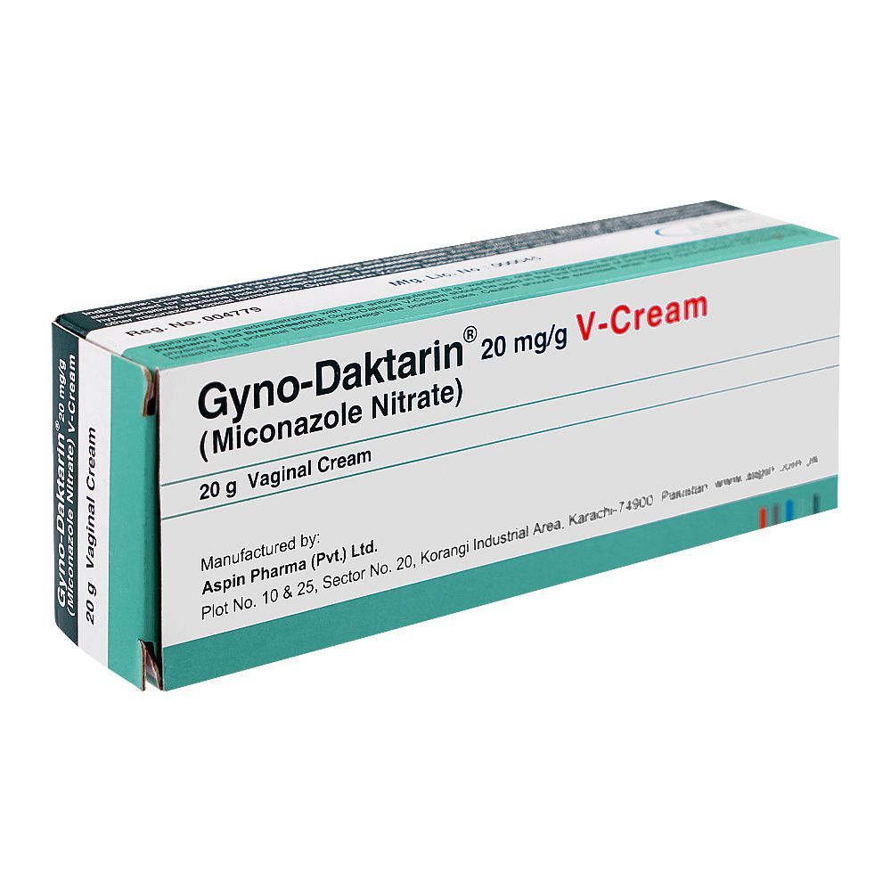 Aspin Pharma Gyno-Daktarin 20mg V-Cream, 20g - Main Image