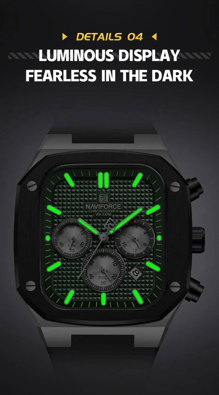 Naviforce NF-8037 Square Chronograph Edition image 14