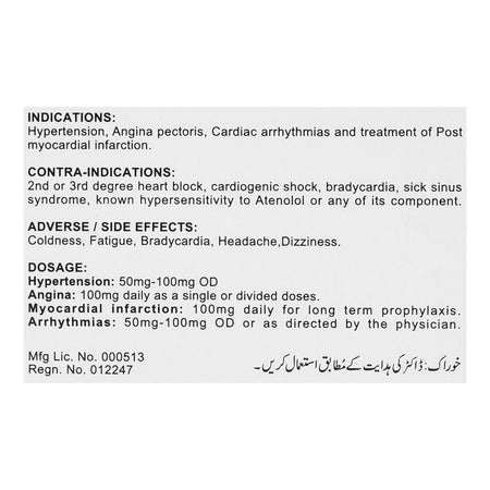 Zafa Pharmaceuticals Zafnol Tablet, 50mg, 20-Pack - Image 2