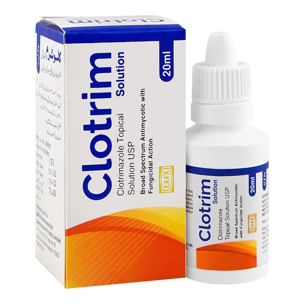 Zafa Pharmaceuticals Clotrim Solution, 20ml - Main Image