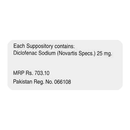 Novartis Pharmaceuticals Voltral Suppositories, 25mg - Image 6