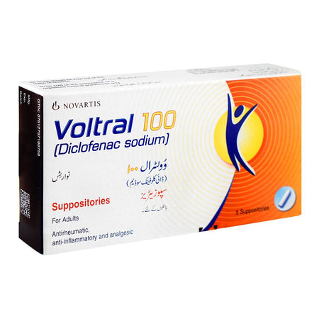 Voltral Suppositories, 100mg - Main Image