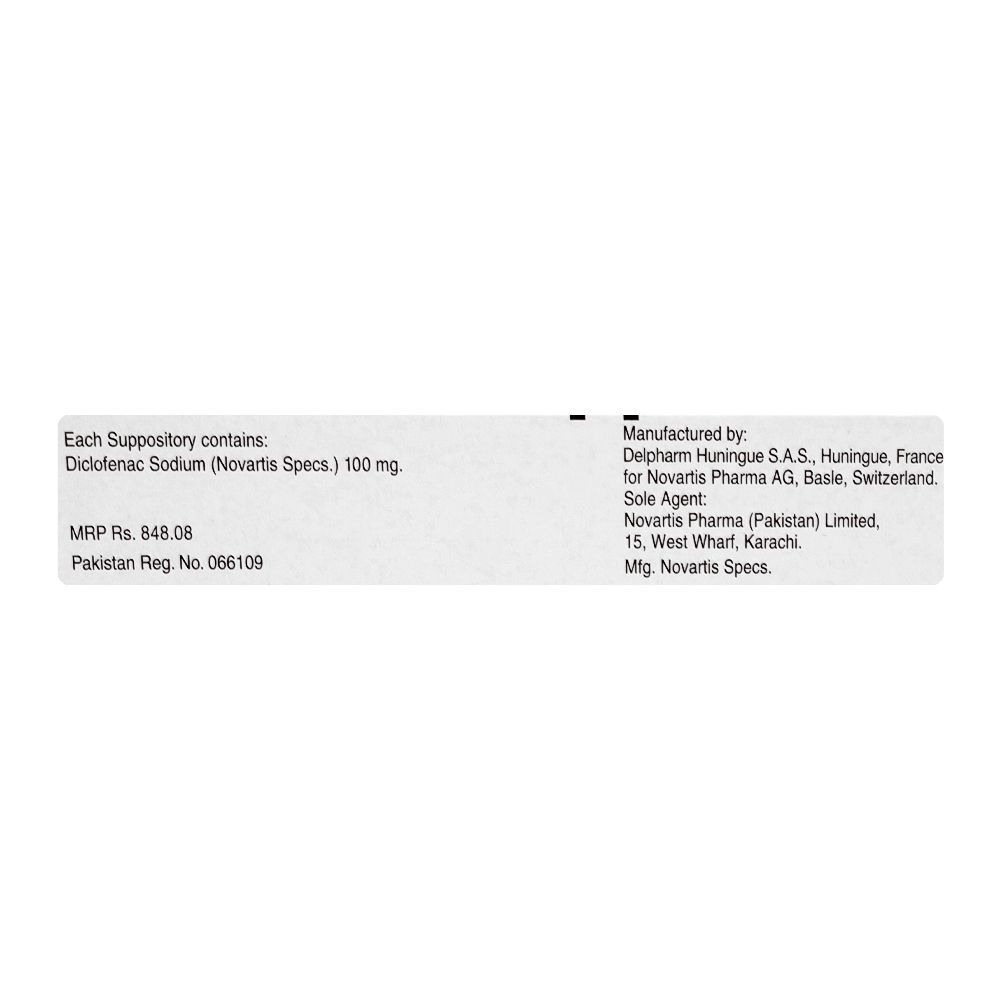 Voltral Suppositories, 100mg - Image 2