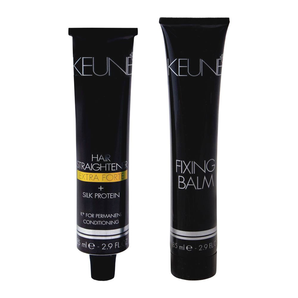 Keune Hair Straightener Extra Forte + Silk Protein Cream, With Fixing Balm, 85ml - Main Image