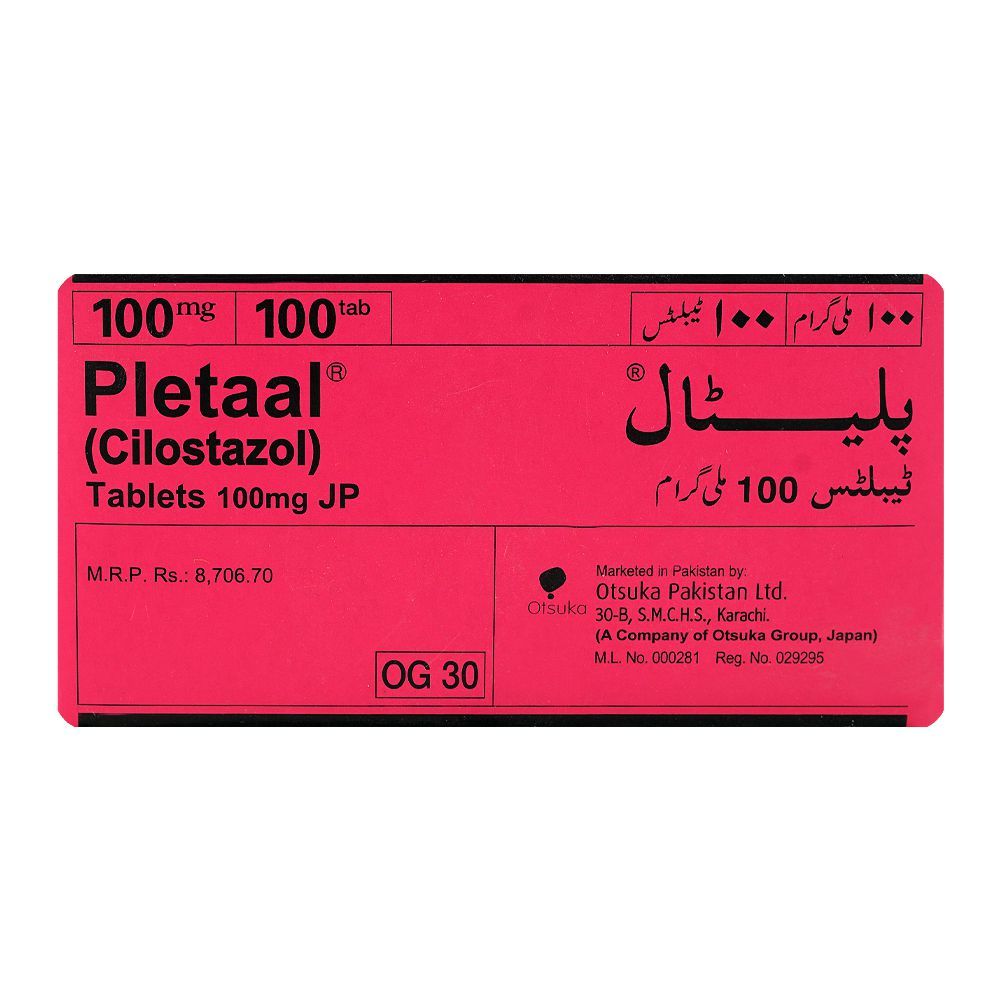 Otsuka Pharmaceutical Pletaal Tablet, 100mg 1-Strip - Image 2