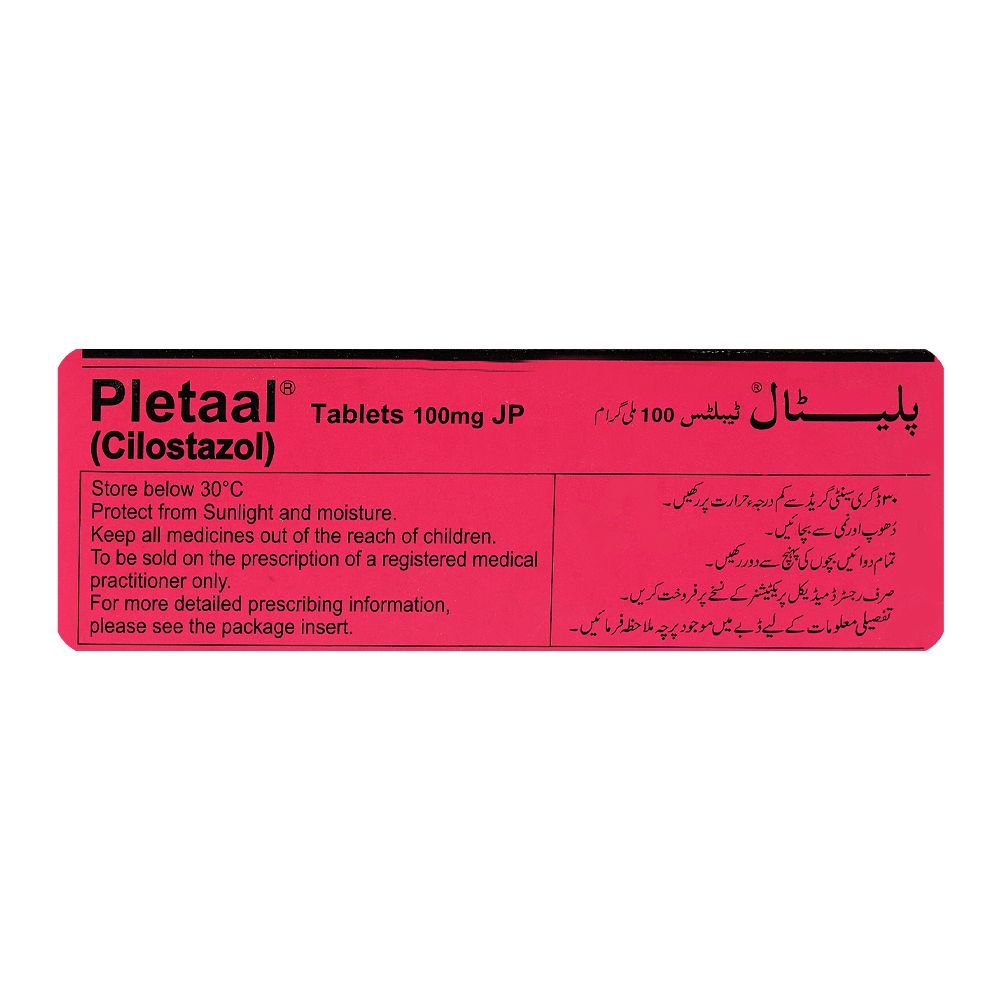 Otsuka Pharmaceutical Pletaal Tablet, 100mg 1-Strip - Image 3