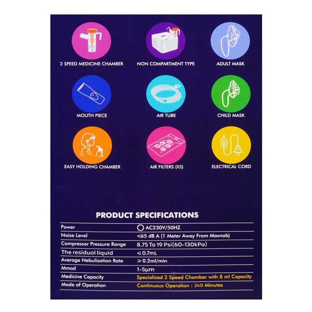 AME Affordable & Advanced Compressor Nebulizer, NB-303 - Image 3