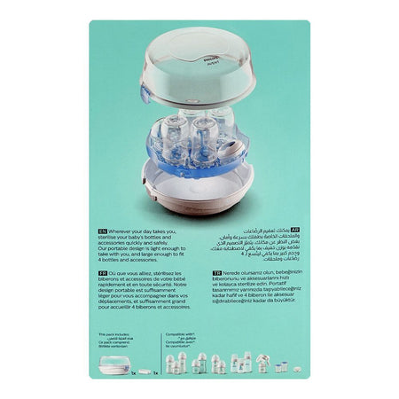 Avent Microwave Sterilizer, BPA Free, SCF281/03 (11.7W X 6.54H Inches) - Image 3