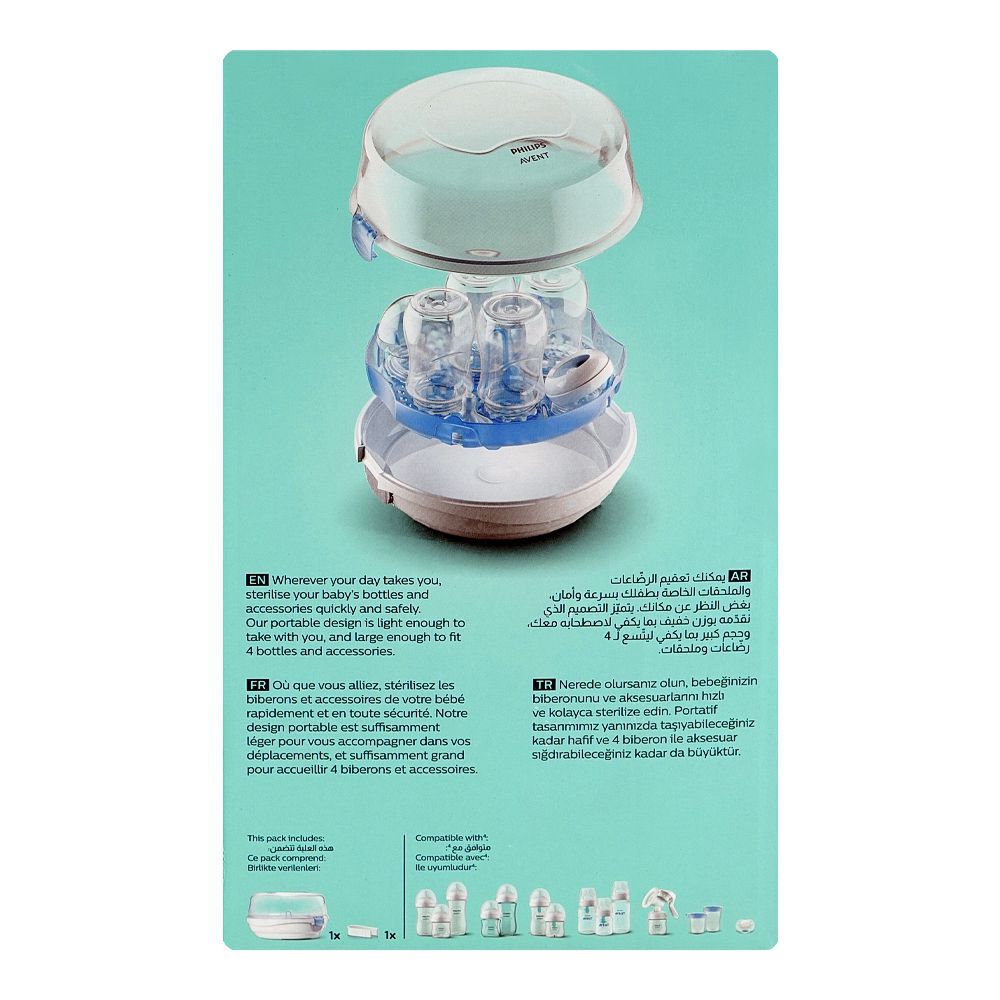 Avent Microwave Sterilizer, BPA Free, SCF281/03 (11.7W X 6.54H Inches) - Image 3