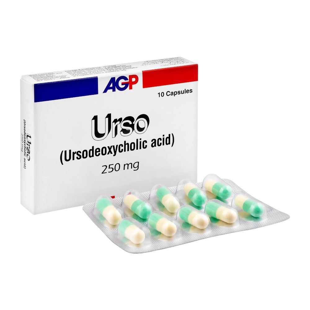 AGP Pharma Urso Capsule, 250mg, 10-Pack - Main Image