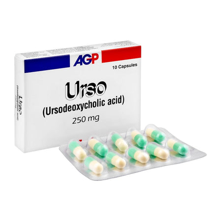AGP Pharma Urso Capsule, 250mg, 10-Pack - Main Image
