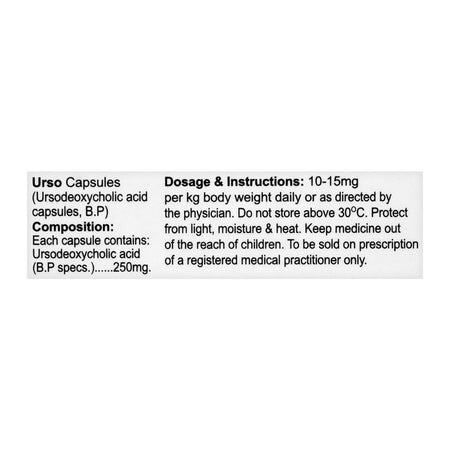 AGP Pharma Urso Capsule, 250mg, 10-Pack - Image 4