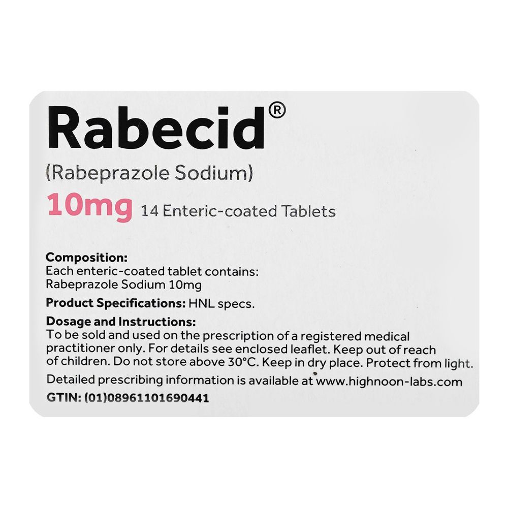 Highnoon Laboratories Rabecid Tablet, 10mg, 14-Pack - Image 4
