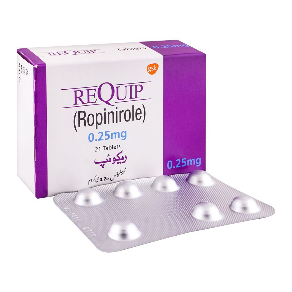 GSK Requip Tablet, 0.25mg, 21-Pack - Main Image