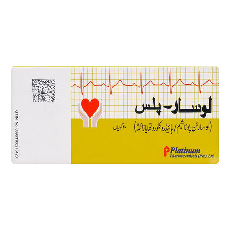 Platinum Pharmaceuticals Losar-Plus Tablet, 50mg/12.5mg, 20-Pack - Image 2