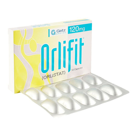 Getz Pharma Orlifit Capsules, 120mg, 10-Pack - Main Image