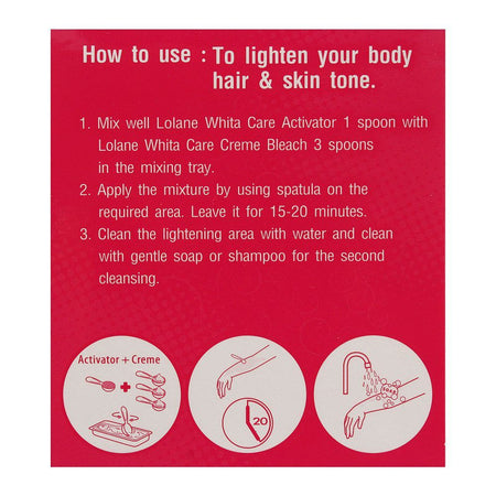 Lolane White Care Cream Bleach, 62g - Image 4
