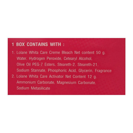 Lolane White Care Cream Bleach, 62g - Image 5