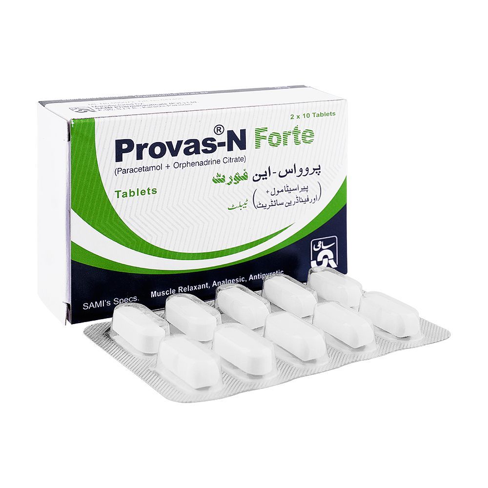 Sami Pharmaceuticals Provas-N Forte Tablet, 20-Pack - Main Image