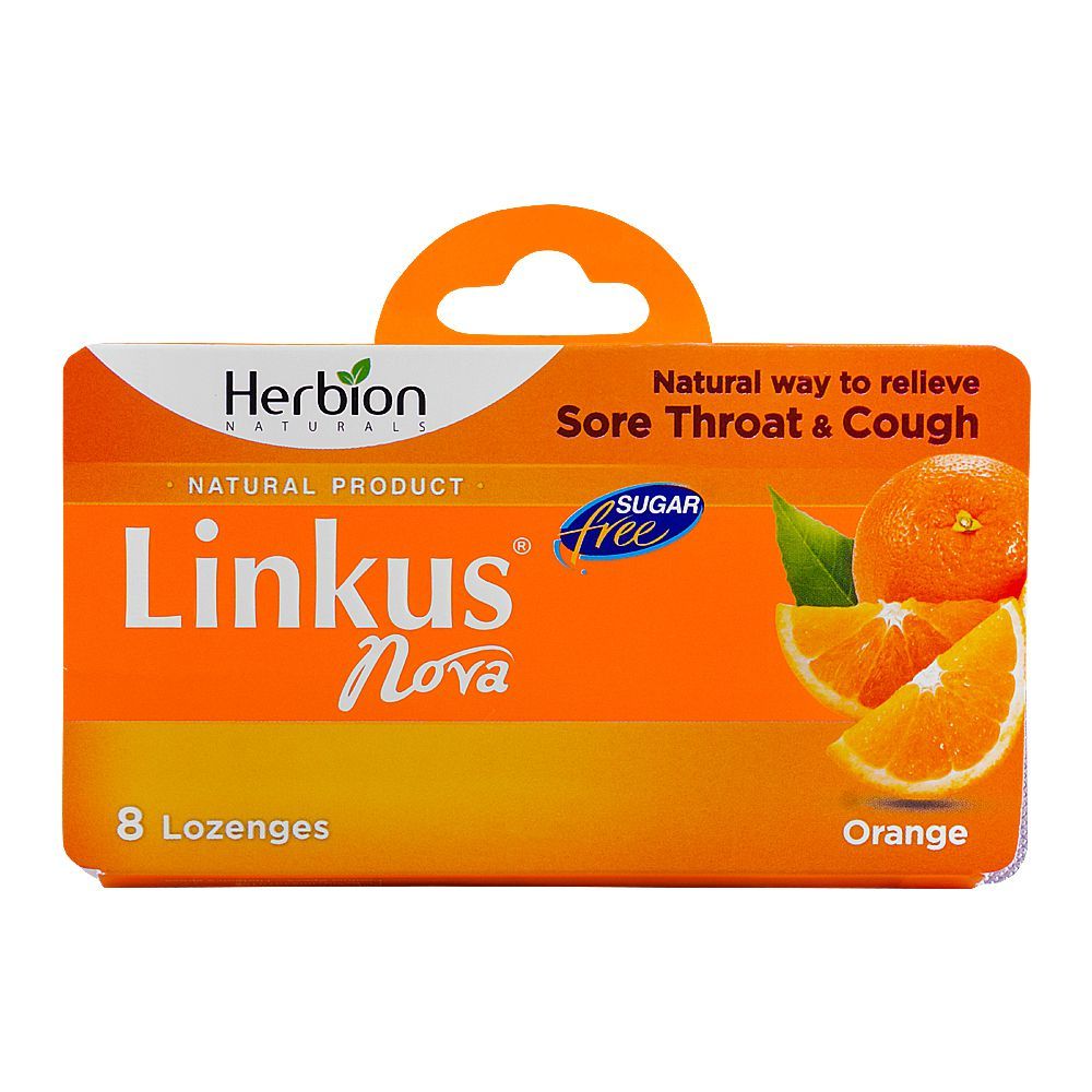 Herbion Linkus Nova Orange Lozenges Sugar-Free, 8-Pack - Main Image