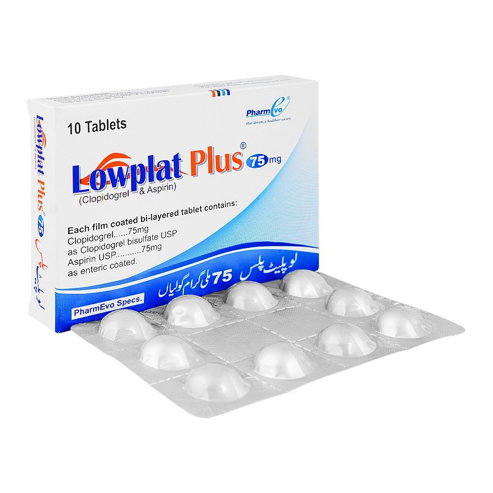Lowplat Plus Tablets, 75mg Box (10 Tablets) - Main Image
