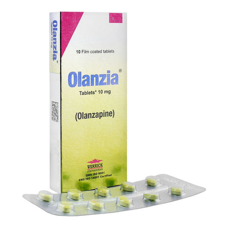 Werrick Pharmaceuticals Olanzia Tablet, 10mg, 10-Pack - Main Image