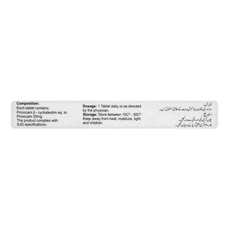 S.J. & G. Otek Tablet, 20mg, 20-Pack - Image 3