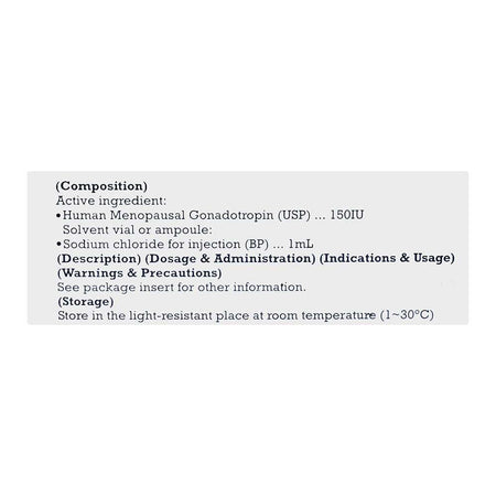 Galaxy Pharma IVF-M Injection, 150IU - Image 3