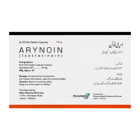 Mass Pharma Arynoin Capsule, 20mg, 30-Pack - Image 2
